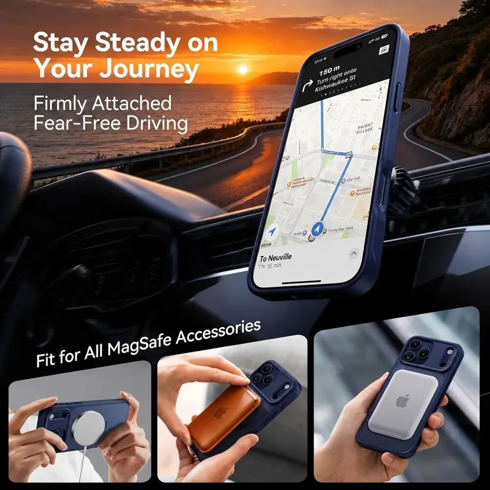 CASEKOO Official Blue for iPhone 17 Pro Case 17 Case, 1-Blue